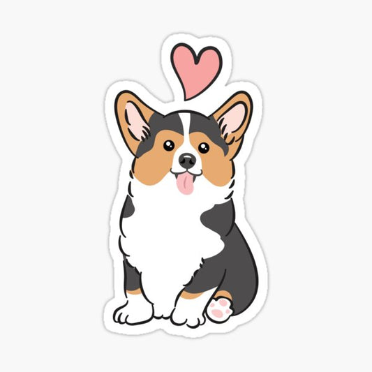 Corgi Charm Sticker